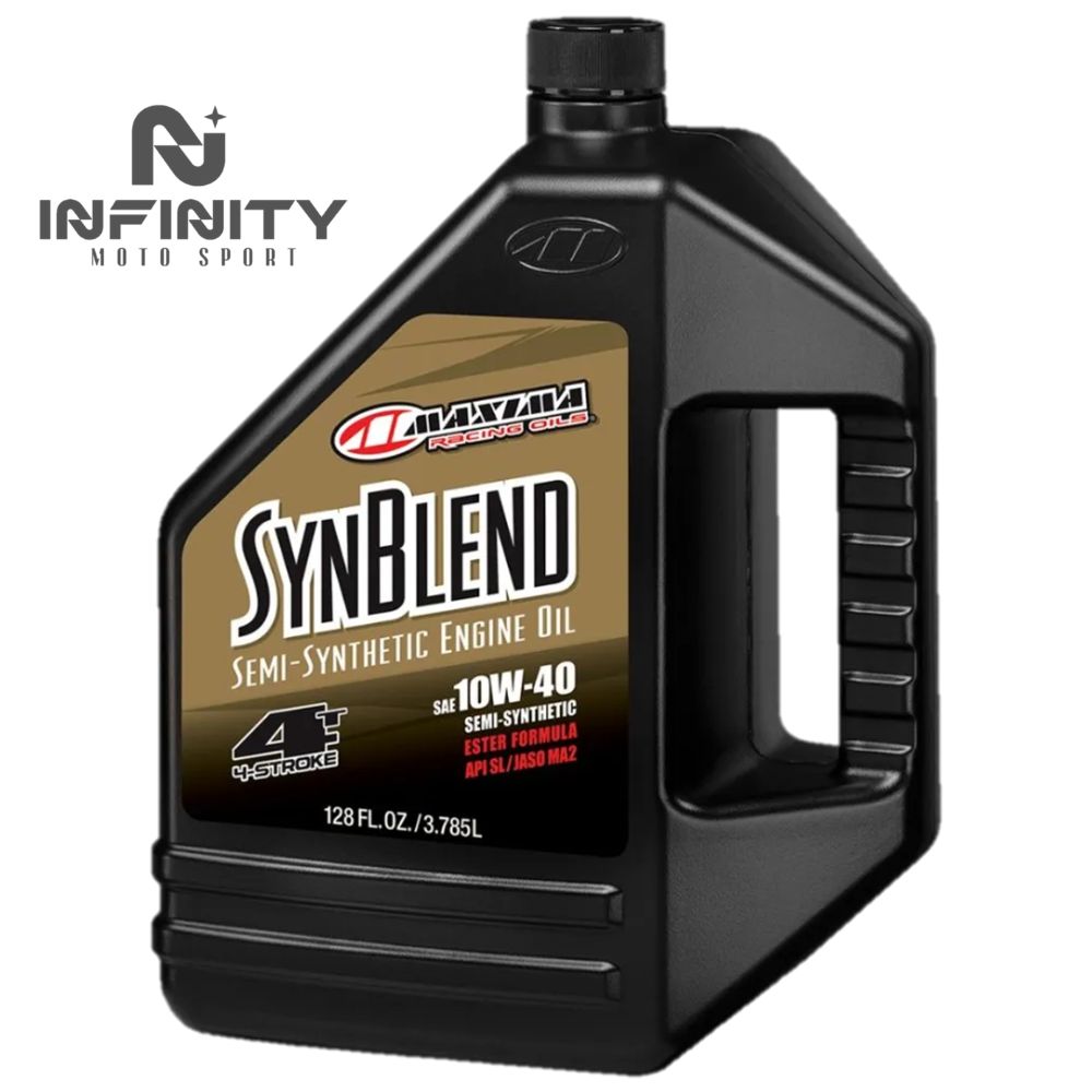 Aceite Moto 4t Maxima Racing Oils Syn Blend 10w40 / 1 Lt